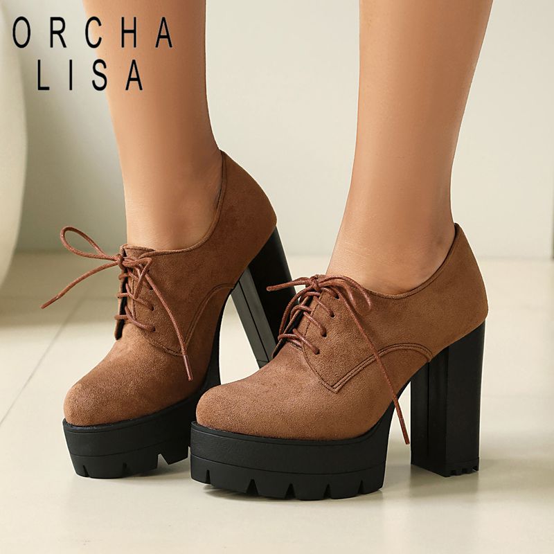 Women'S Shoes Extended Sizes - ORCHA LISA Женские туфли-лодочки из замши