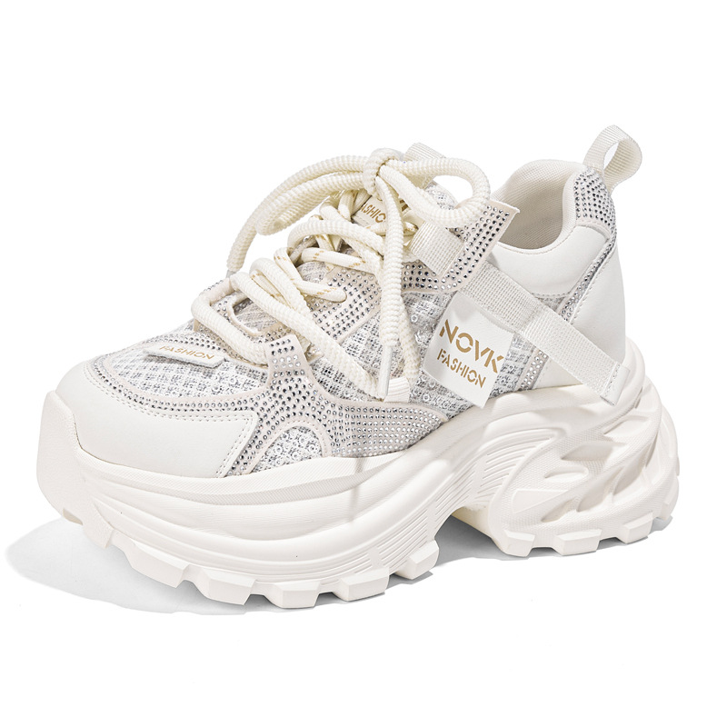 Wedge Heeled Sneaker - Женские массивные кроссовки на платформе 8