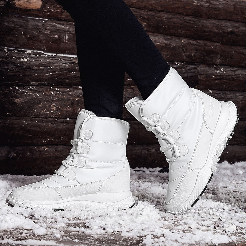 Women'S Shoes Water Resistant - Женские зимние теплые плюшевые ботинки до