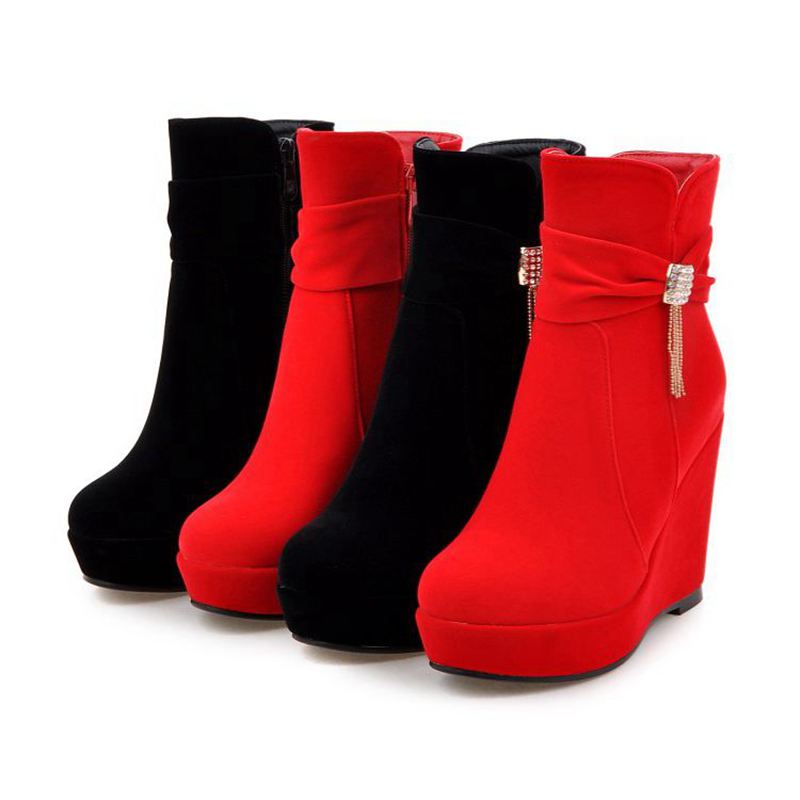 Women'S Shoes Extended Sizes - Женские туфли ORCHALISA Glam Red на