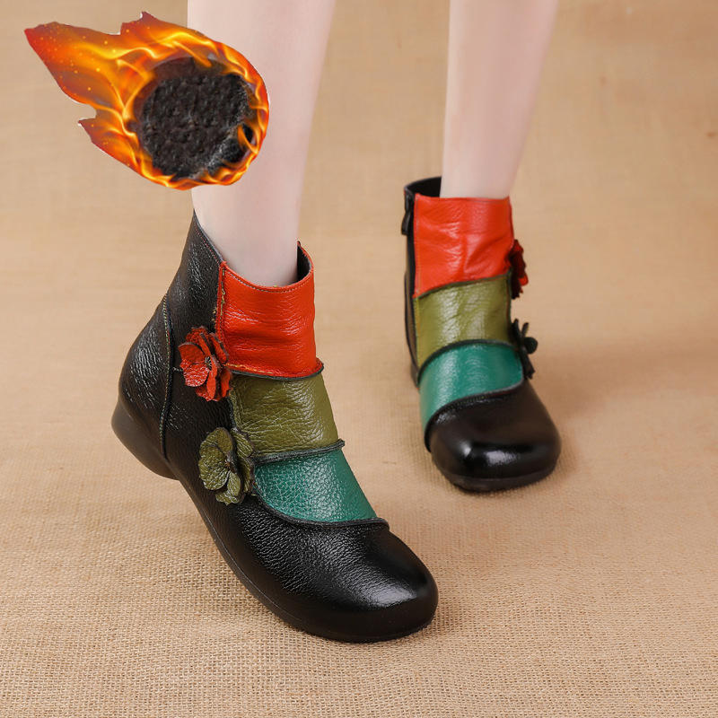 Women Shoes Luxury Brand - Теплые плюшевые ботильоны, женская роскошная брендовая
