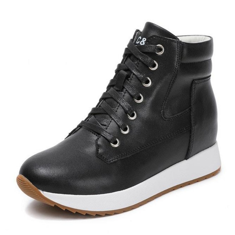 Wedge Heeled Sneaker - Женские ботильоны из натуральной кожи 7