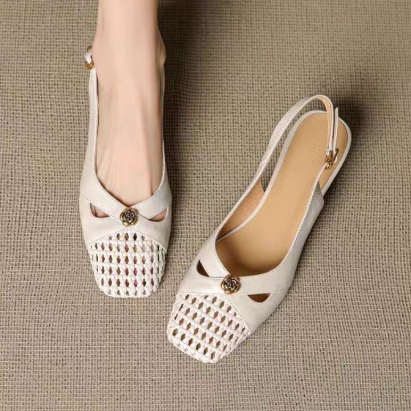 Women Shoes Heels - Женские босоножки с закрытым носком во
