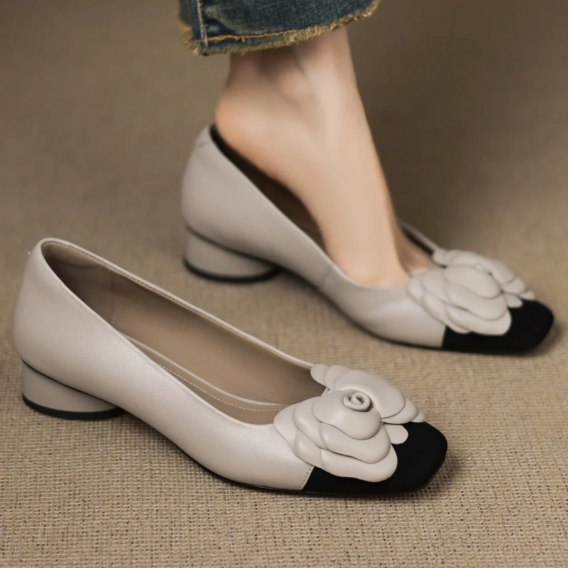 Women Shoes Heels - Женские туфли-лодочки из овчины размера плюс