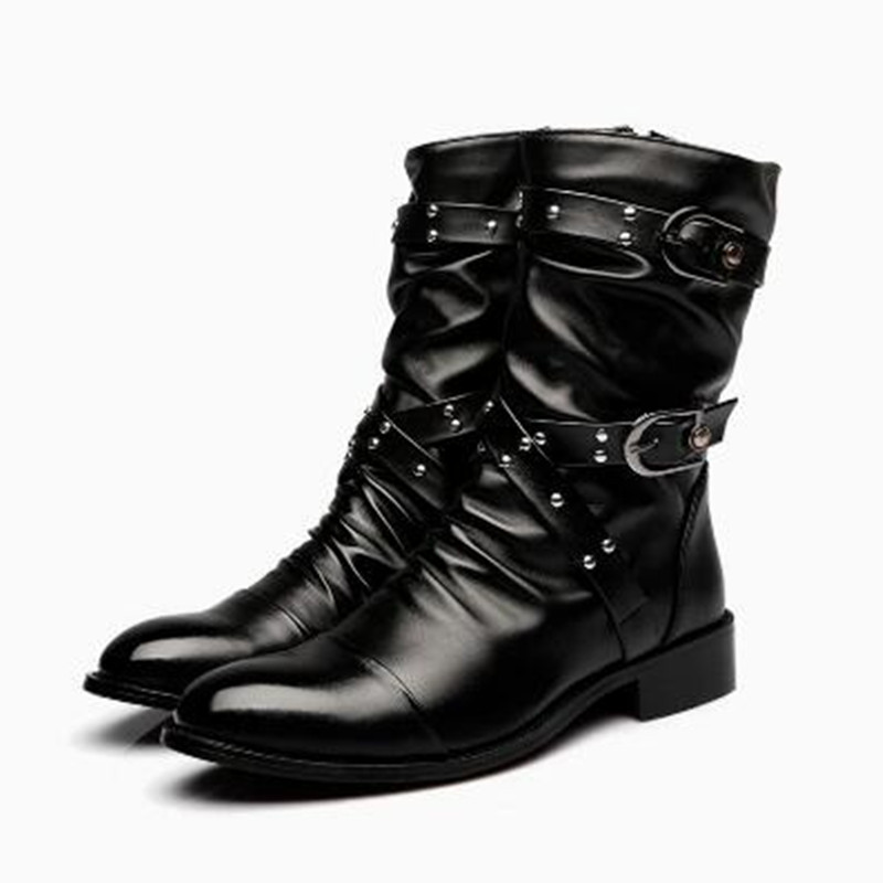 Women'S Shoes Chelsea - Модные мужские кожаные высококачественные ботинки средней