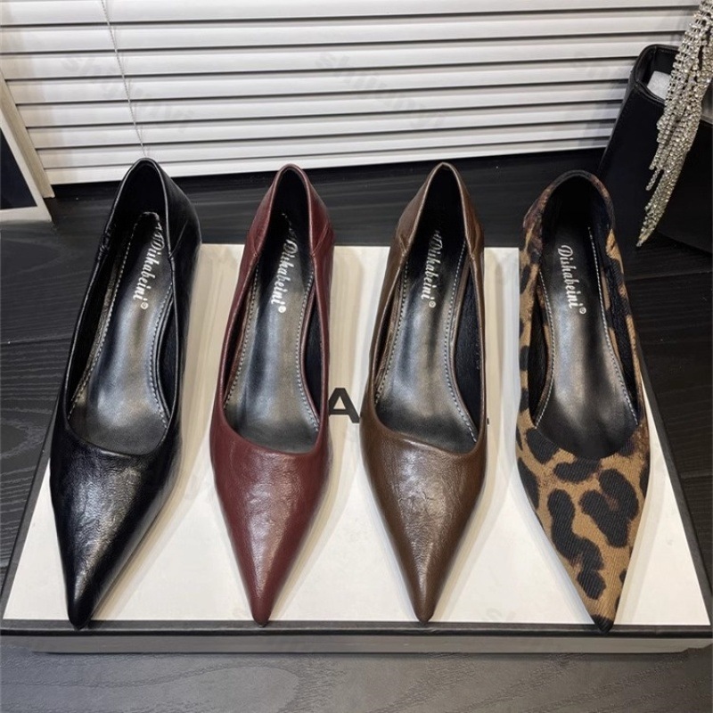 Women'S Shoes Burgundy - Женские элегантные французские пикантные туфли на