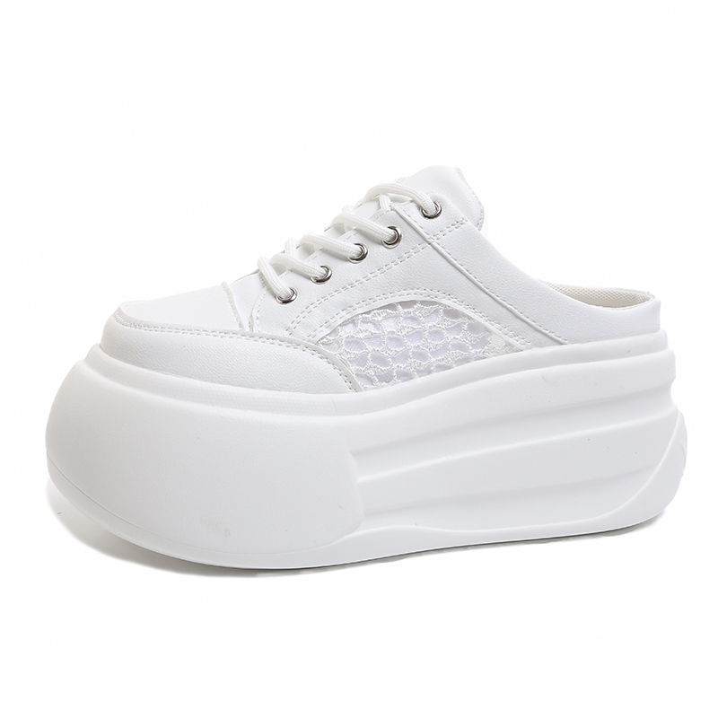 Wedge Heeled Sneaker - Женские летние шлепанцы на платформе с