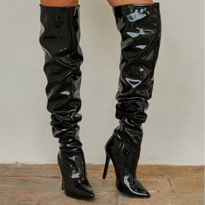 Женские сапоги выше колена Бле – обзор и цена Patent Leather Pump
