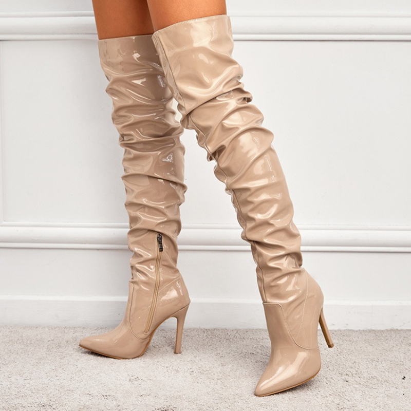 Женские сапоги выше колена Бле – обзор и цена Patent Leather Pump