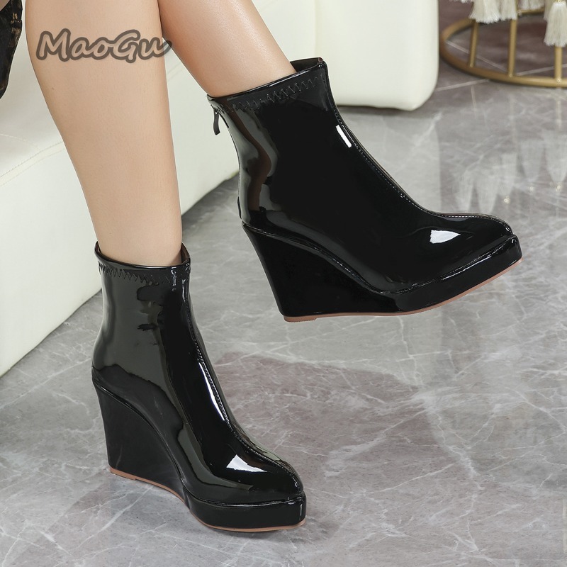 Бордовые полусапожки из лакиро – обзор и цена Women'S Shoes Burgundy