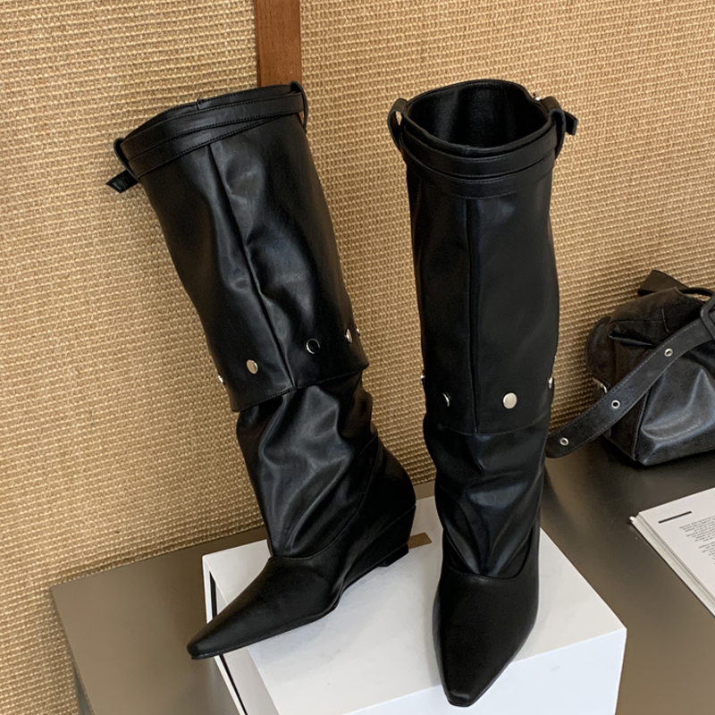 Новые модные женские сапоги до – обзор и цена Wedge Heeled Sneaker