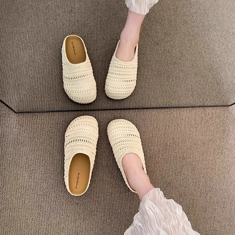 Женские тапочки-мюли из рафии, – обзор и цена Women Shoes Mules