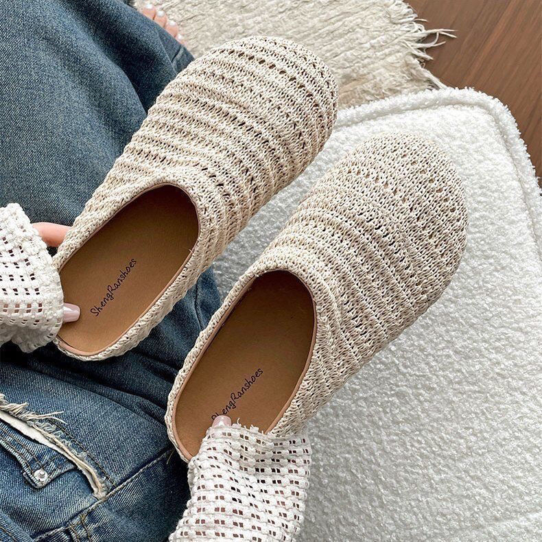 Женские тапочки-мюли из рафии, – обзор и цена Women Shoes Mules