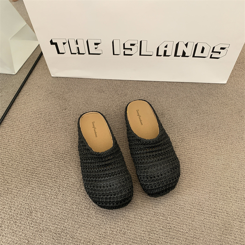 Женские тапочки-мюли из рафии, – обзор и цена Women Shoes Mules