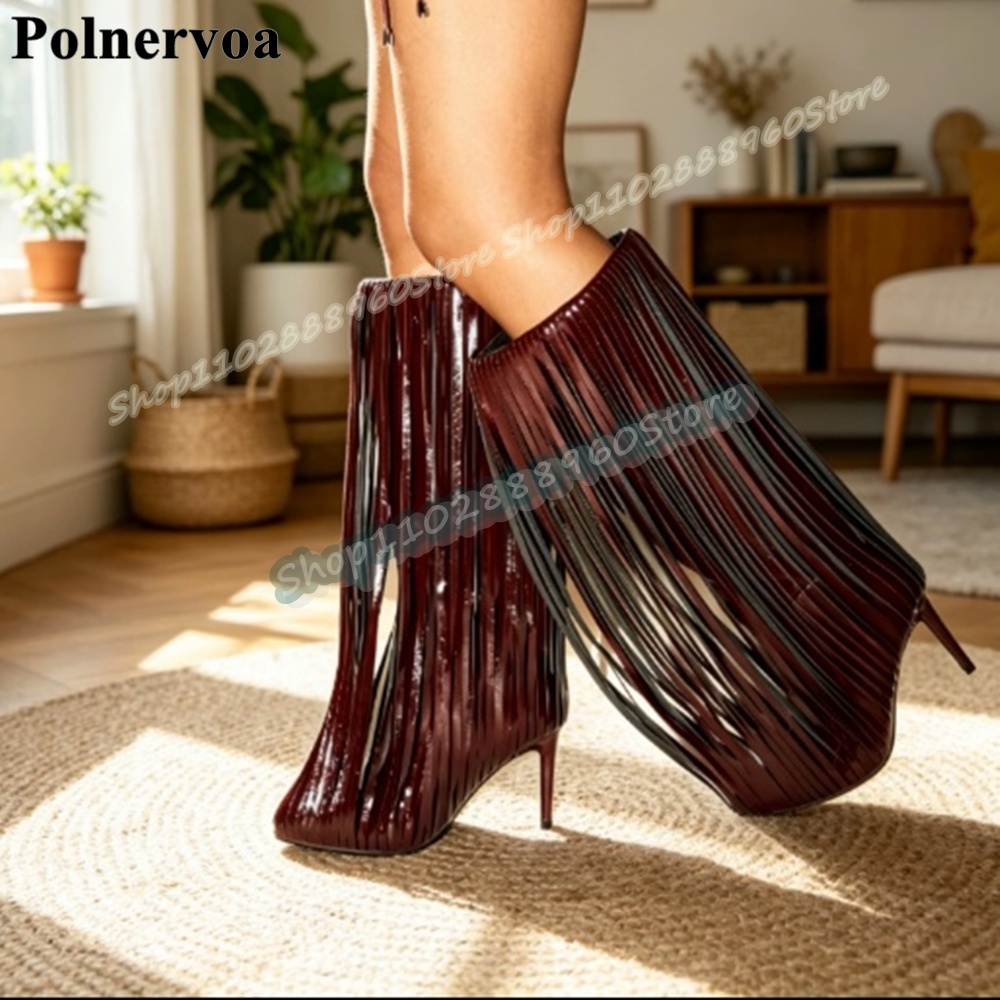 Ботинки-чулки большого размера – обзор и цена Women'S Shoes Burgundy